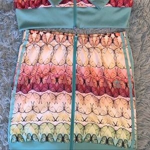 adidas BORBOFRESH Butterfly Track Skirt M